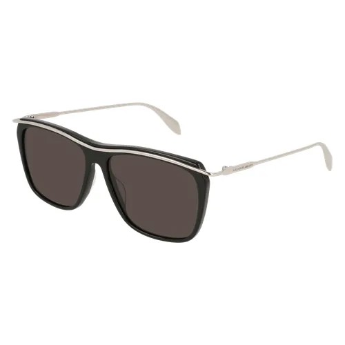 Солнцезащитные очки Alexander McQueen AM0143S 003, прямоугольные, для мужчин, черный