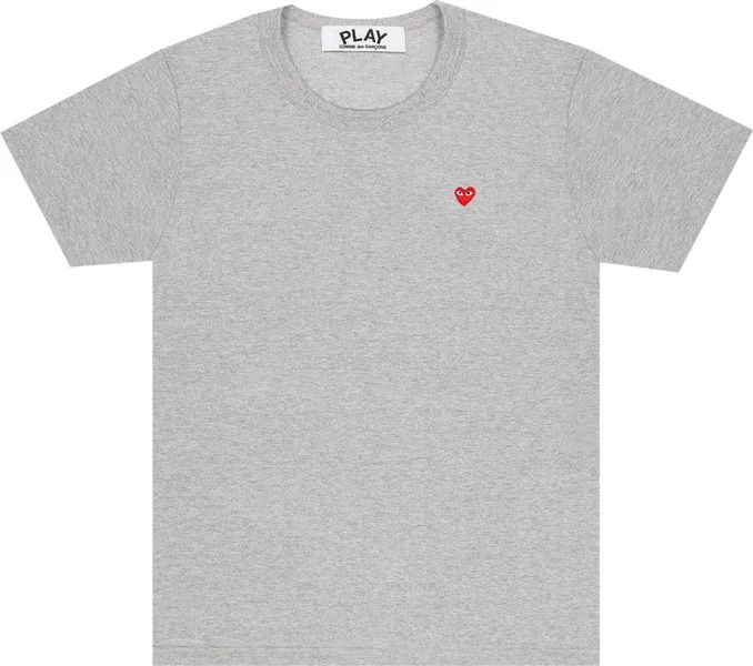 Футболка Comme des Garçons PLAY Mini Heart T-Shirt 'Grey', серый