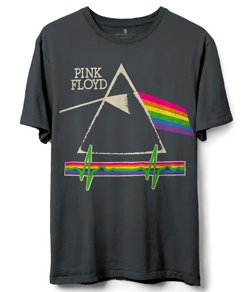 Футболка с короткими рукавами и рисунком Junk Food Pink Floyd Wavelength, черный