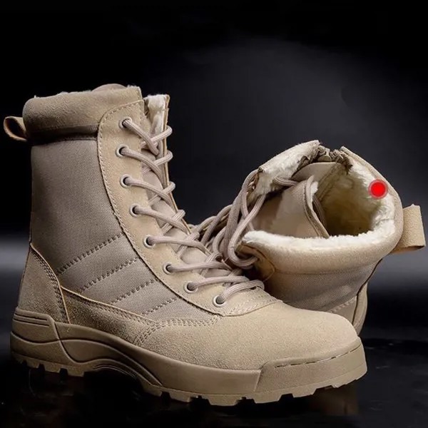 Зимние ботинки, мужские военные тактические ботинки для снега, Мужская Рабочая защитная обувь, мужские и женские боевые ботинки, мужская обувь, походная обувь