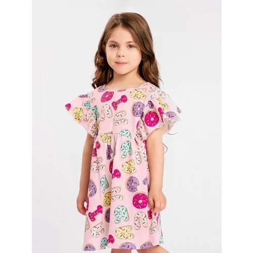Платье YOULALA, хлопок, размер 104-110(60), розовый