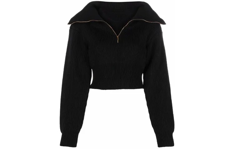 Женский укороченный топ Jacquemus, цвет Black