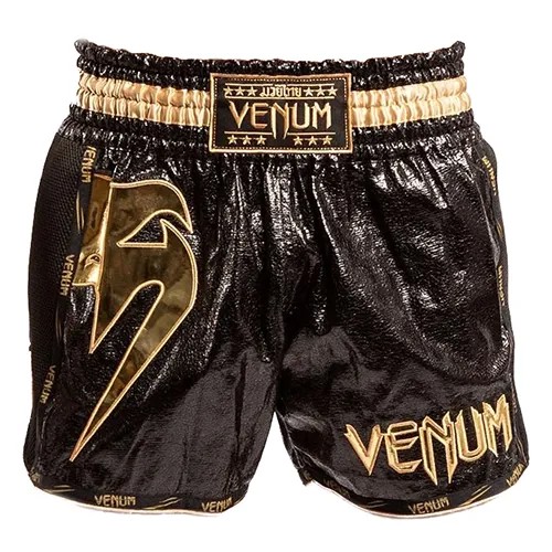 Шорты для тайского бокса Venum Giant Foil Black/Gold (S)