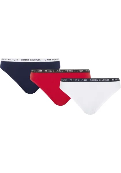 Трусики бикини Tommy Hilfiger Underwear (3 шт.), с узкими манжетами с логотипом, белый