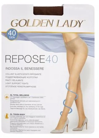 Колготки Golden Lady Repose 40 den, размер 5-XL, moro (черный)