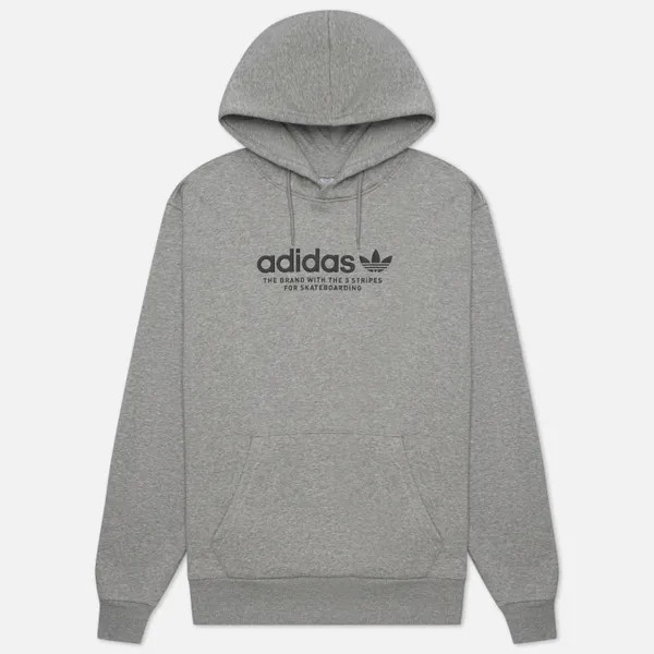 Мужская толстовка adidas Skateboarding 4.0 Logo Hoodie серый, Размер S