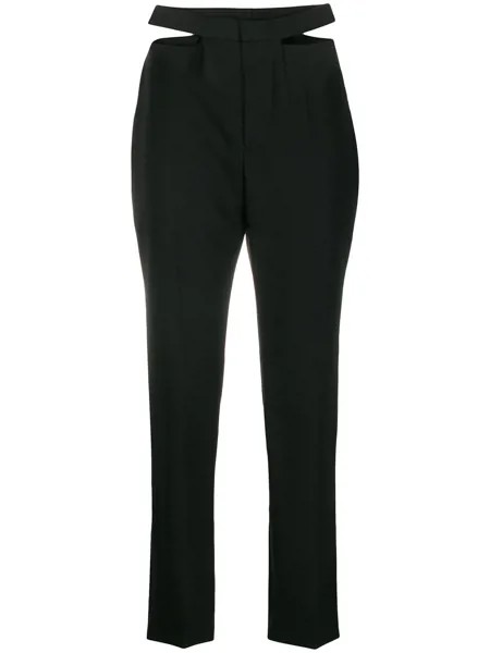 Haider Ackermann брюки строгого кроя с вырезами