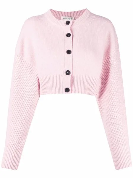 Alexander McQueen укороченный шерстяной кардиган
