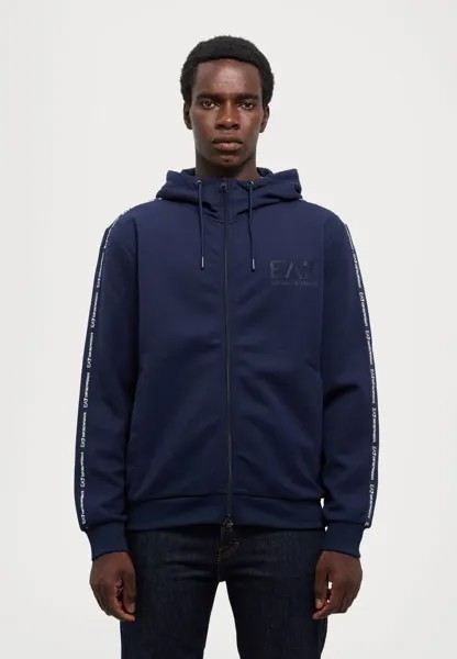 Джемпер с капюшоном FELPA EA7 Emporio Armani, синий