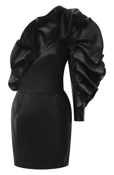 Кожаное платье Alexandre Vauthier