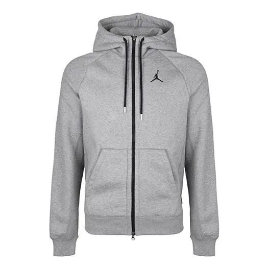 Куртка Men's Air Jordan Hooded Fleece Lined Gray Jacket, серый