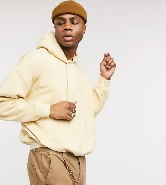 Светло-бежевый oversized-худи Reclaimed Vintage-Neutral