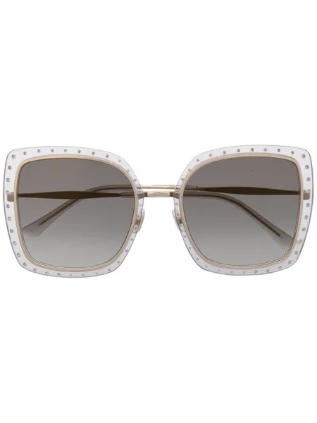 Jimmy Choo Eyewear солнцезащитные очки Danys в массивной оправе