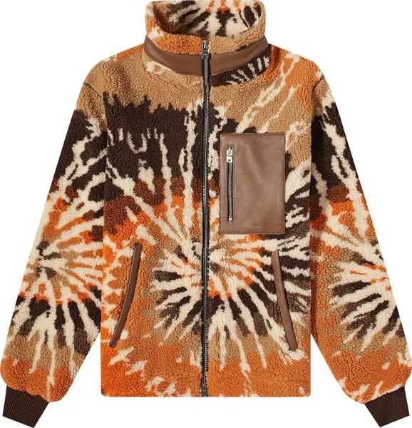 Куртка Amiri Tie Dye Track Jacket 'Orange/Black', оранжевый