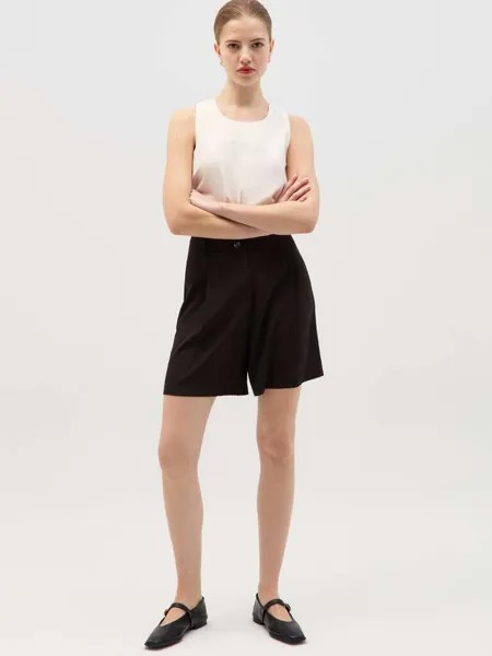 Шорты a vita alta con pinces Ovs, цвет black