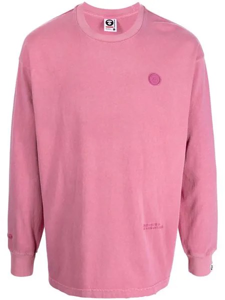 AAPE BY *A BATHING APE® футболка с нашивкой-логотипом