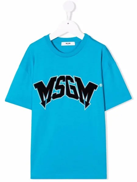 MSGM Kids футболка с логотипом
