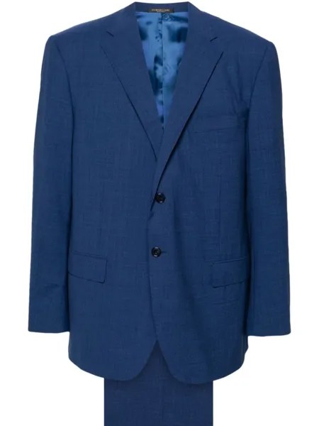 Костюм однобортный из натуральной шерсти Corneliani, синий