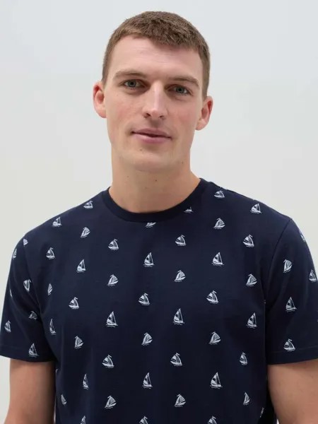 Короткая пижама с принтом «парусник» Ovs, цвет dark blue