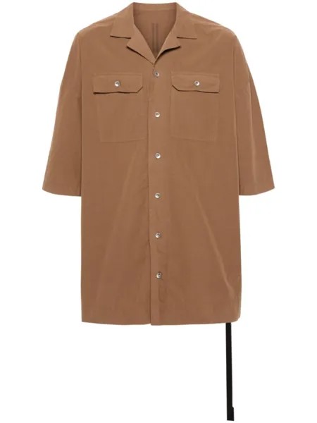 Рубашка Magnum Tommy из органического хлопка Rick Owens DRKSHDW, коричневая