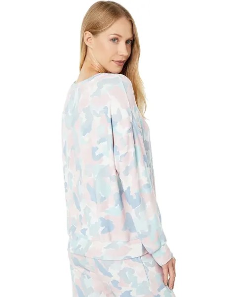 Толстовка SUNDRY Abstract Camo Sweatshirt, цвет Rosebud/Sage