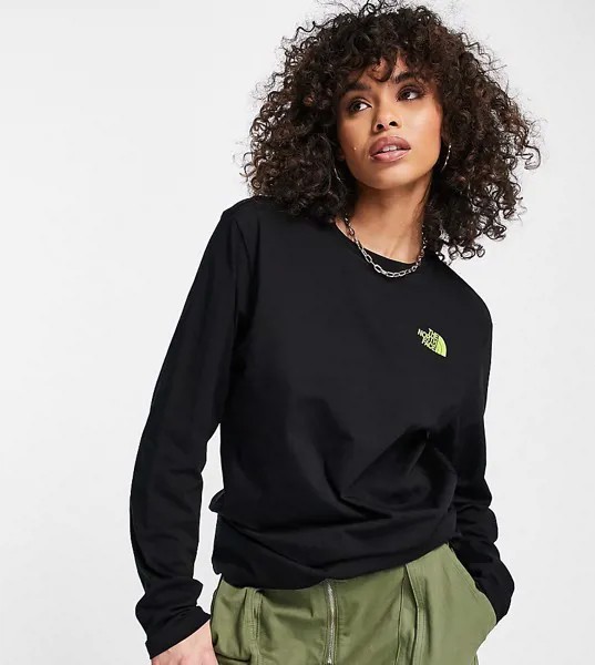 Черный лонгслив The North Face Vertical – эксклюзивно для ASOS