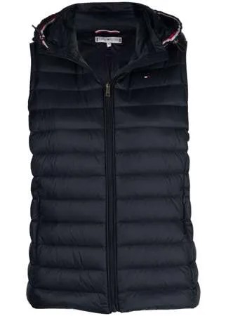 Tommy Hilfiger дутый жилет с вышитым логотипом