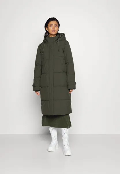 Пальто зимнее Vero Moda, темно-зеленый
