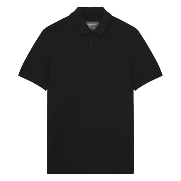 Поло Lyle & Scott Tonal Eagle Tech, черный