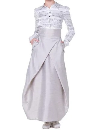 Юбка женская Adzhedo 2724 бежевая 3XL