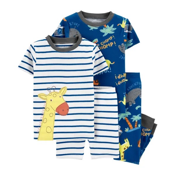 Carter's Пижама для мальчика с жирафами (4 предмета)