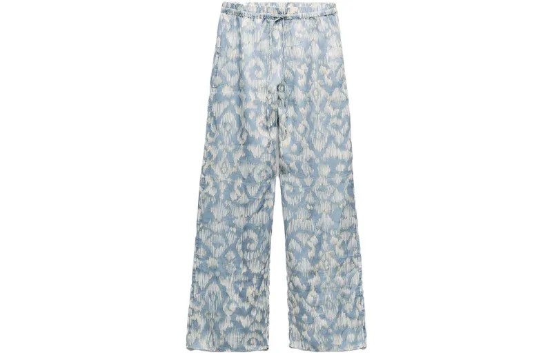 Повседневные брюки женские бирюзовые Zara