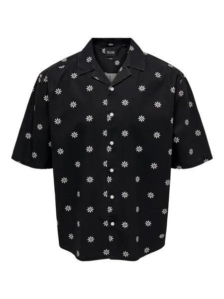 Комфортная рубашка Only & Sons TIE, черный