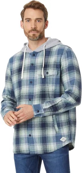 Толстовка Kinloss Long Sleeve Hooded Flannel Quiksilver, цвет Iceberg Green Kinloss