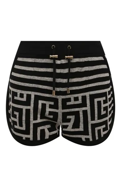 Шорты из шерсти и льна Balmain