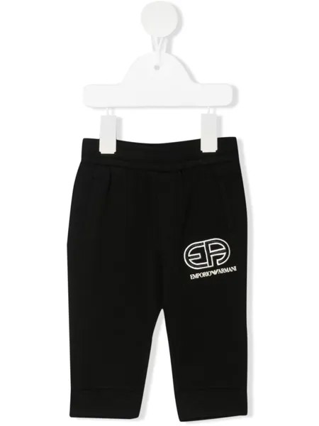 Emporio Armani Kids спортивные брюки с логотипом
