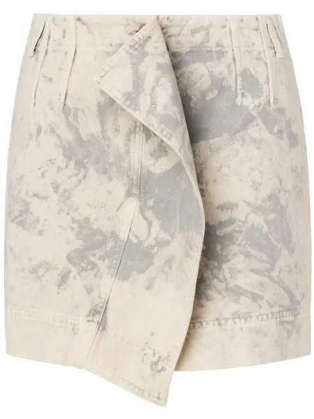 MOSCHINO JEANS джинсовая мини-юбка асимметричного кроя