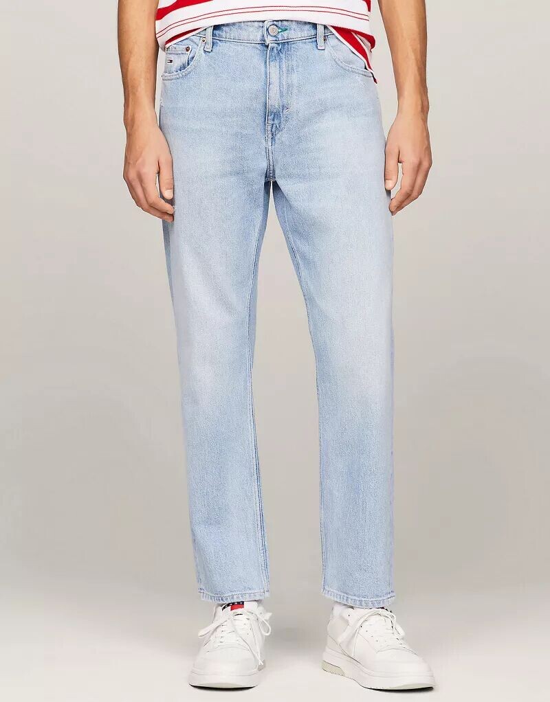 Tommy Jeans – зауженные джинсы светло-сине-серого цвета
