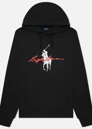 Мужская толстовка Polo Ralph Lauren Big Pony Logo Fleece Hoodie, цвет чёрный, размер S