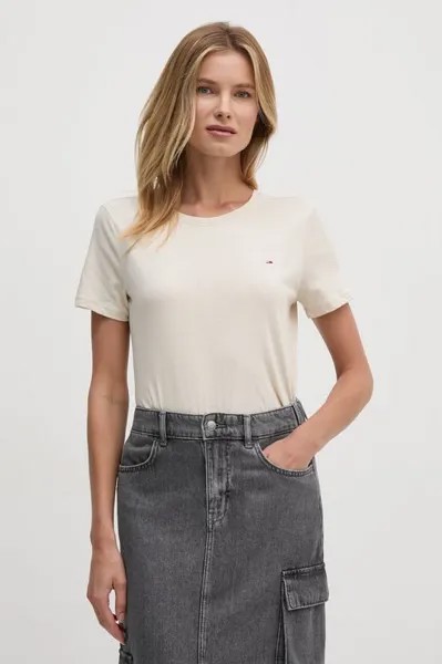 Хлопковая футболка Tommy Jeans, мультиколор