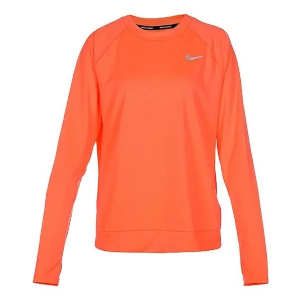 Футболка как w nk df pacer crew ярко-манго Nike, оранжевый