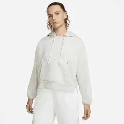 Худи Nike Dri-FIT Swoosh Fly Standard Issue, цвет Grey Heather/Pale Ivory