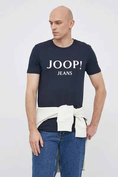 Йуп! хлопковая футболка Joop!, темно-синий