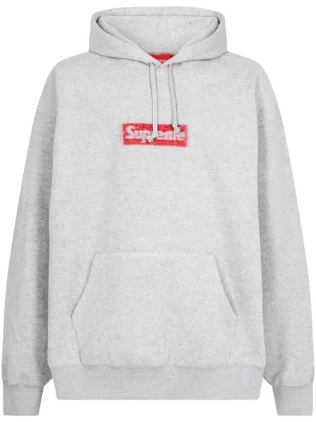 Supreme худи Inside Out с логотипом, серый