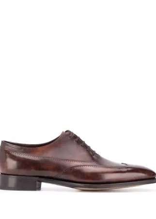 John Lobb оксфорды со шнуровкой и перфорацией