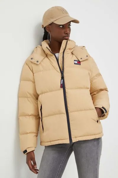 Пуховая куртка Tommy Jeans, бежевый