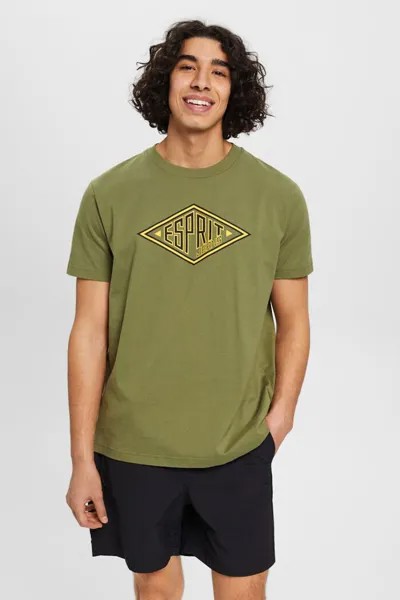 Футболка с логотипами Esprit, зеленый