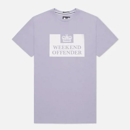 Мужская футболка Weekend Offender Prison SS21, цвет фиолетовый, размер L