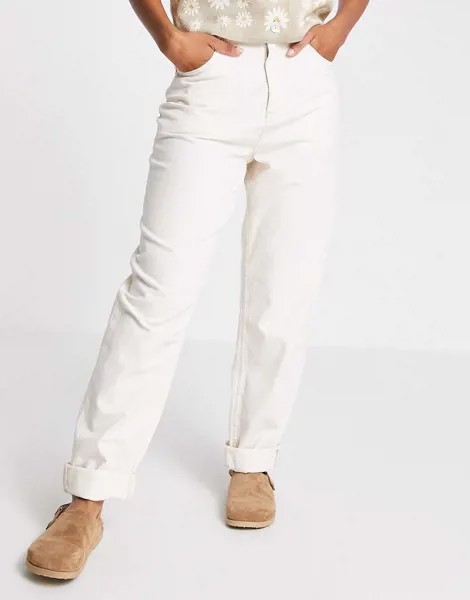 Кремовые суперсвободные джинсы в винтажном стиле с завышенной талией ASOS DESIGN-Зеленый цвет