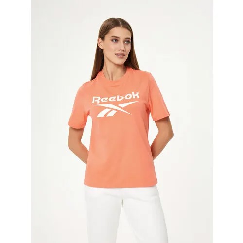 Футболка спортивная Reebok RI BL T-SHIRT, размер XS, оранжевый